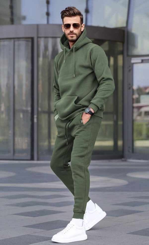 MEN'S TRACK-SUIT OLIVE GREEN