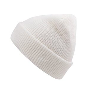 UNISEX BEANIE WARM CAP WHITE